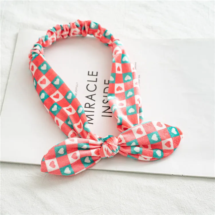 13PCs Halloween Christmas Flannel Rabbit Ears Hair Band