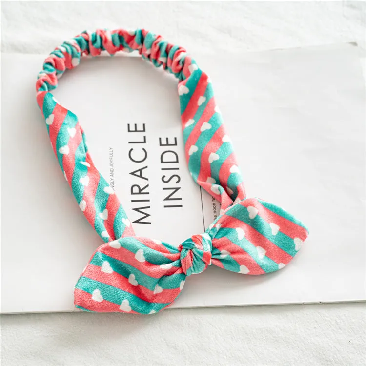 13PCs Halloween Christmas Flannel Rabbit Ears Hair Band