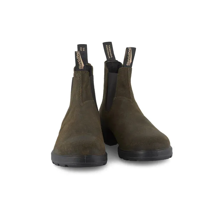 1615 Dark Olive Rub Suede Boots