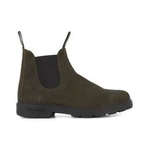 1615 Dark Olive Rub Suede Boots