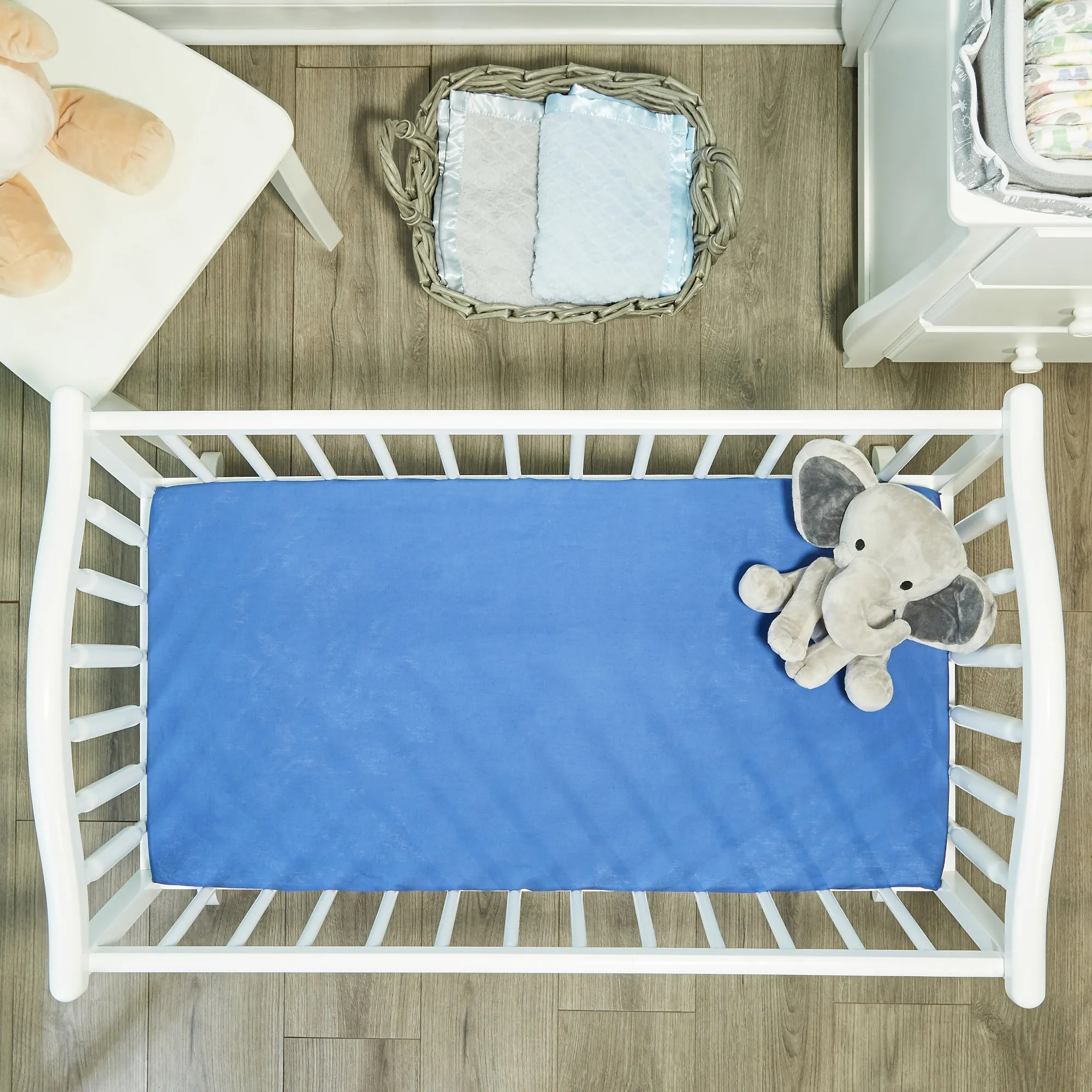 2 Pack Baby Cradle Sheets - Jungle Sports/Blue