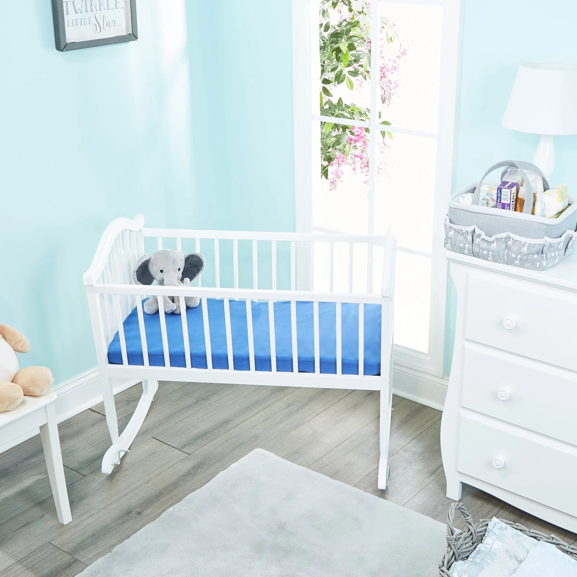 2 Pack Baby Cradle Sheets - Jungle Sports/Blue