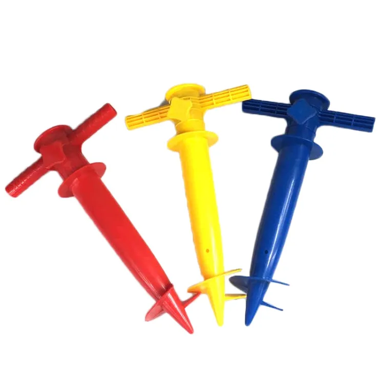 2 PCS Beach Umbrella Base Ground Insert Fitting Plastic Pin（Random Color Delivery）