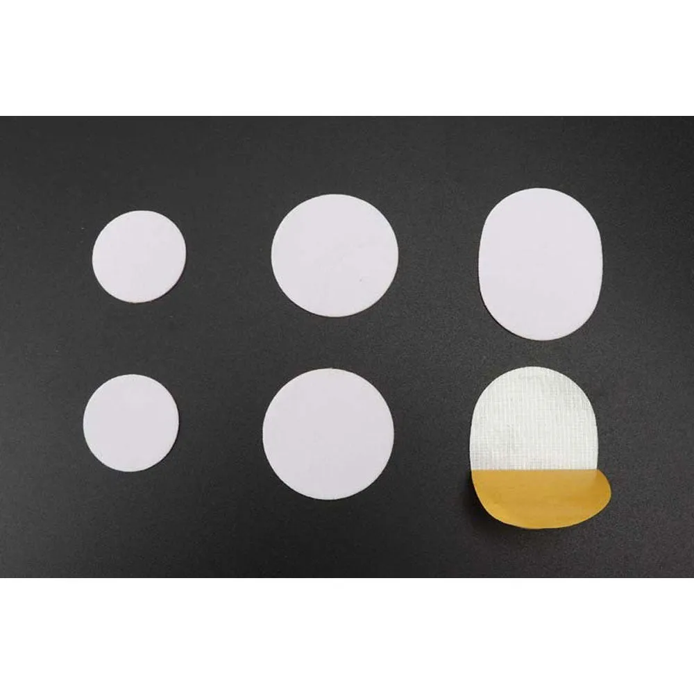 (3 pairs) Ultra-soft Fabric Pads Heel Inserts Anti-slip / Massage Insoles for Sneakers - White