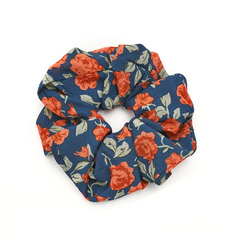 5pcs Women's Hair Ring Rose Large Intestine Hair Ring for Ponytail Bandeau