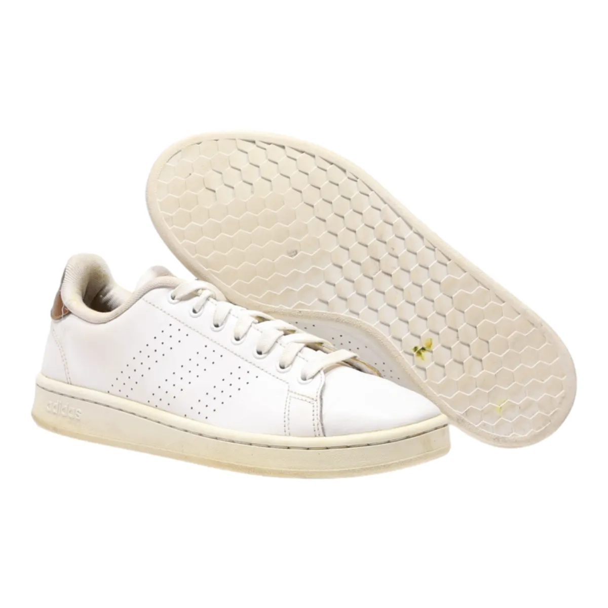 ADIDAS Advantage Sneaker Trainers White Canvas Womens UK 8