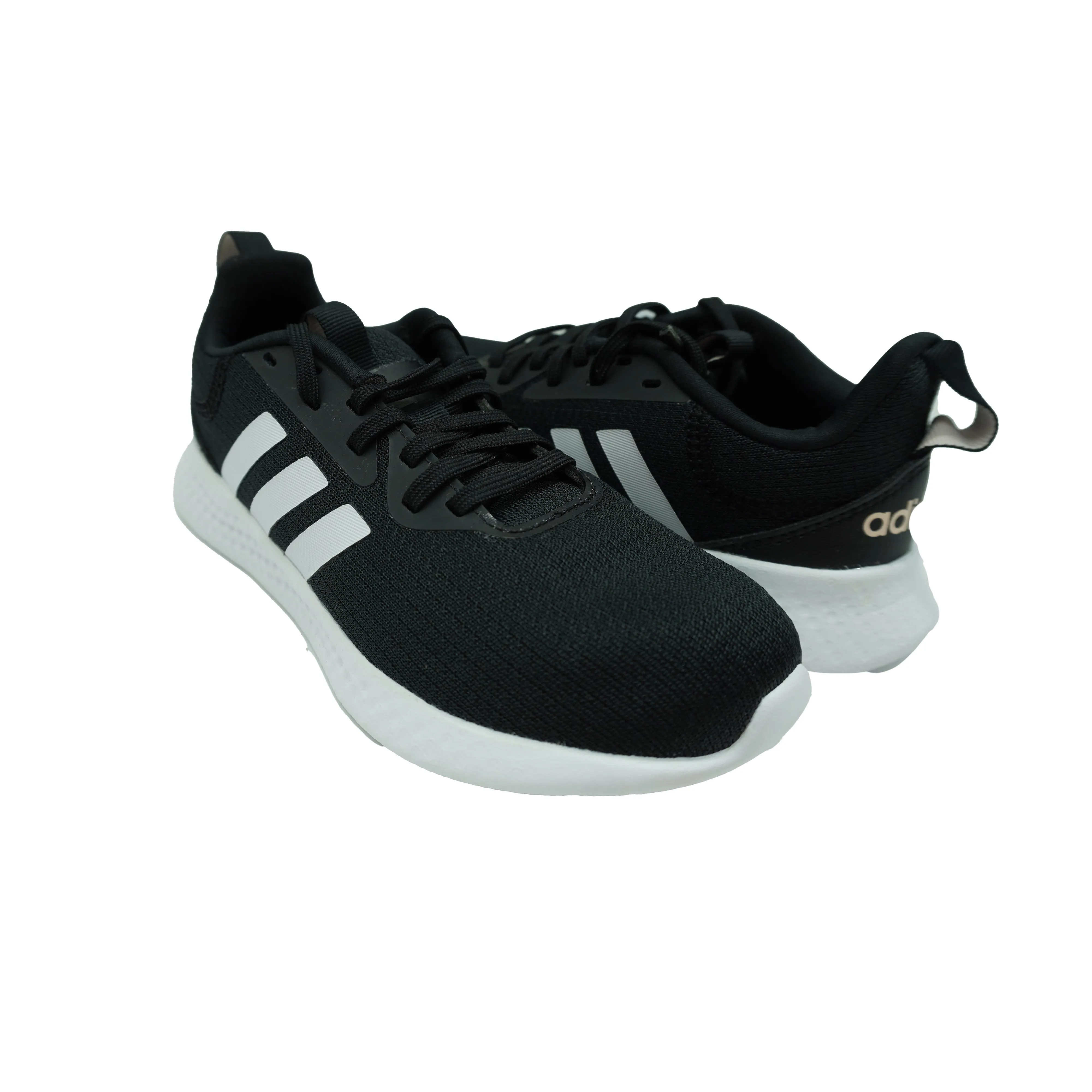 Adidas Unisex Little Kid's Puremotion Running Shoes Black White Pink Tint 13.5 K