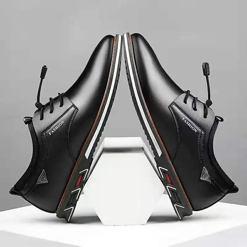 Aidase British Casual Single Shoes Leather Shoes Formal Shoes New Men Shoes Leather Cowhide Leather Shoes Men Comfortable Low-top