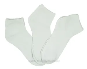 All White Casual Ankle Socks