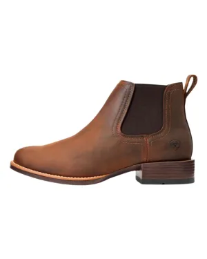Ariat Mens Booker Ultra Round Toe Western Boots