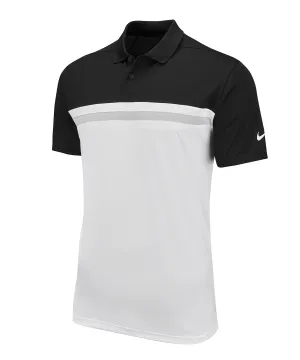 Black / White / Light Smoke Grey / White - Nike Victory colour block polo