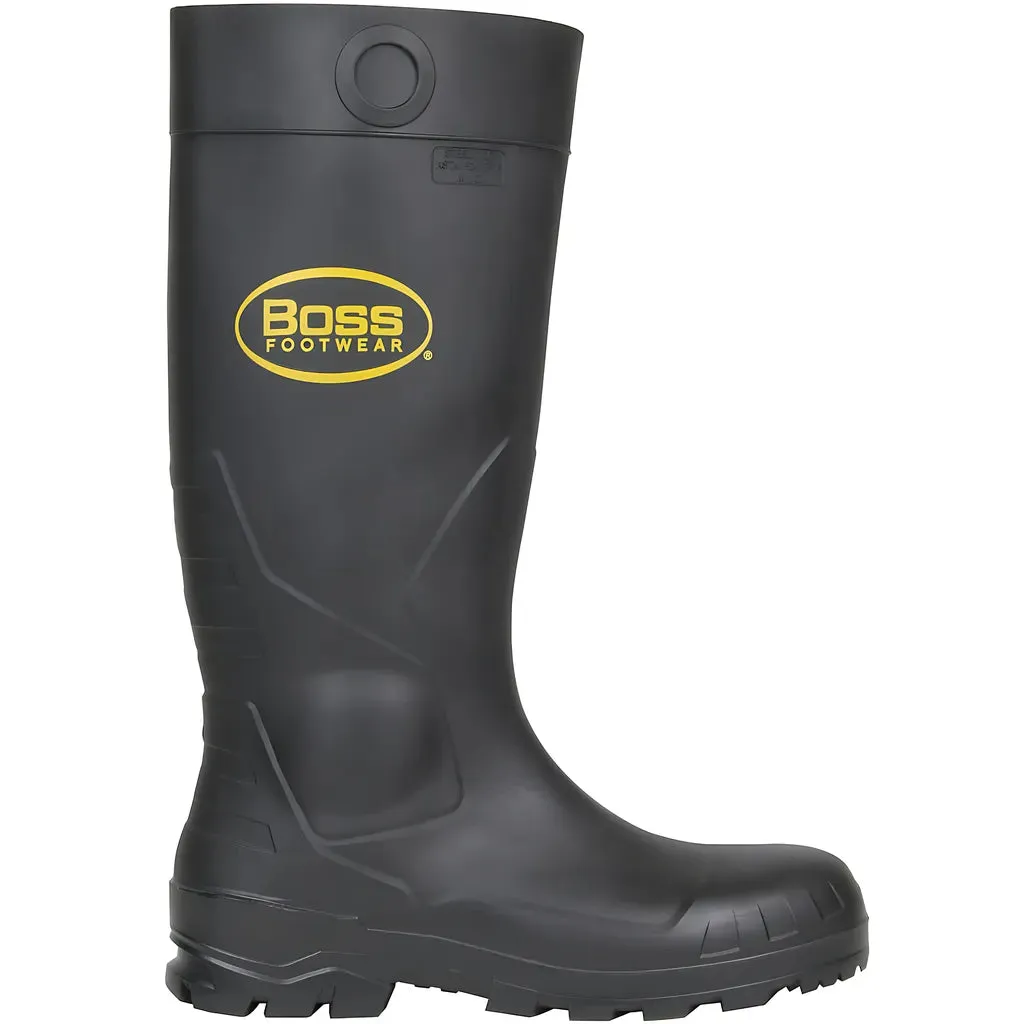 Boss 382-810/10 16" Black PVC Steel Toe Boot