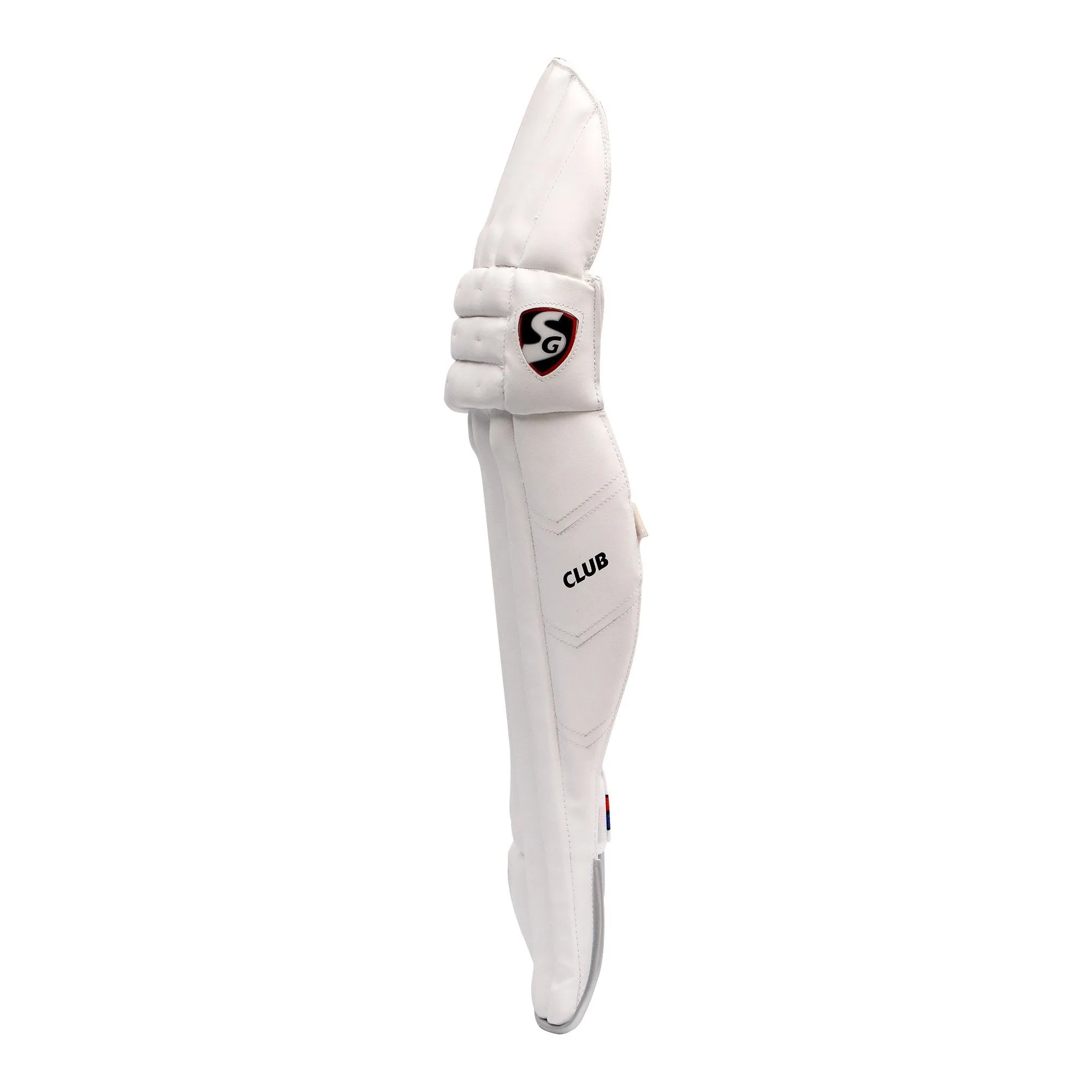 Boy's Club Batting Leg Guards (White/Red)