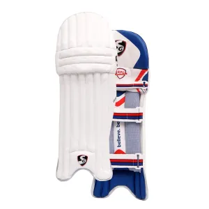 Boy's Club Batting Leg Guards (White/Red)