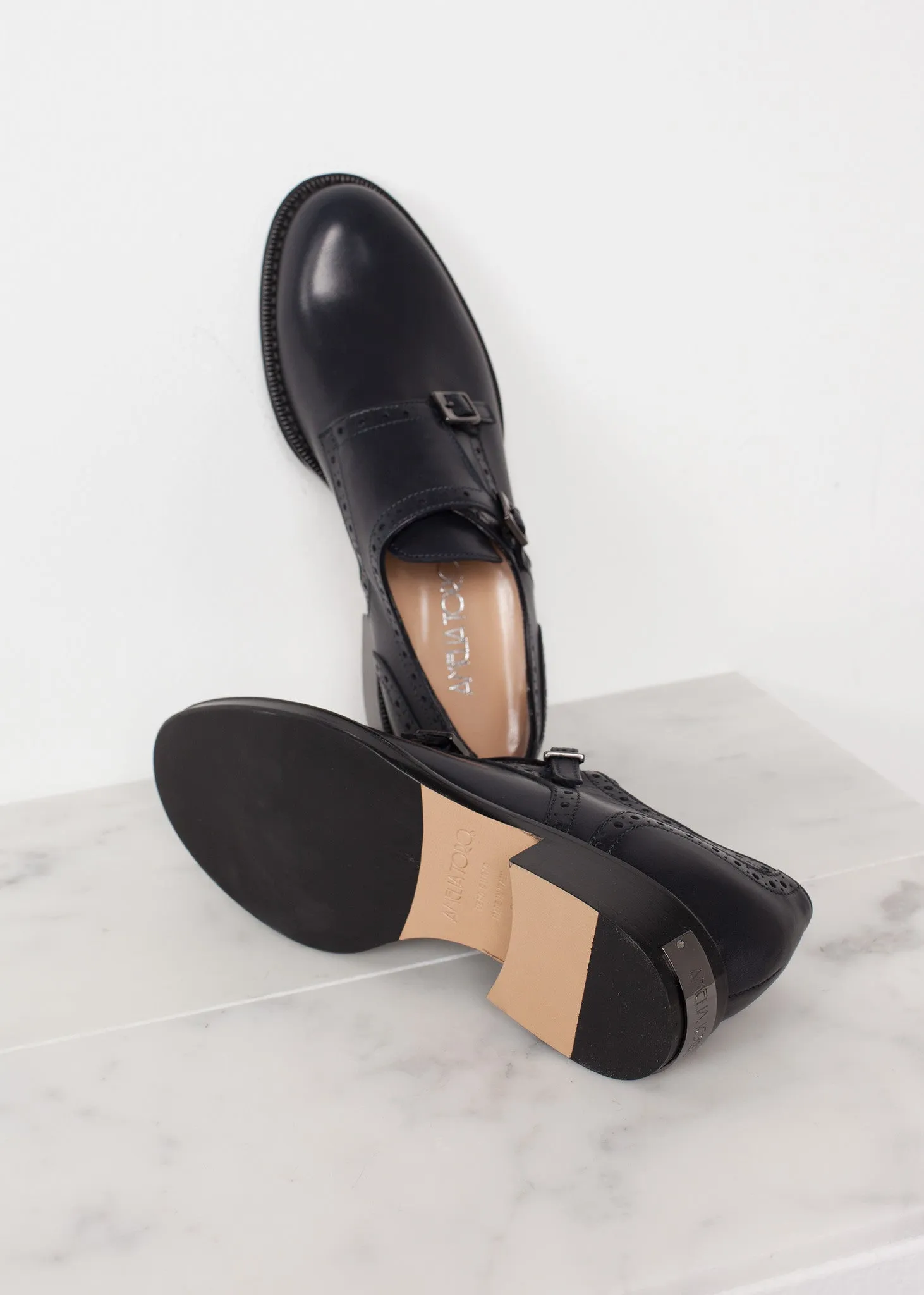 Buckle Shoe in Navy - Fashionable Choice
