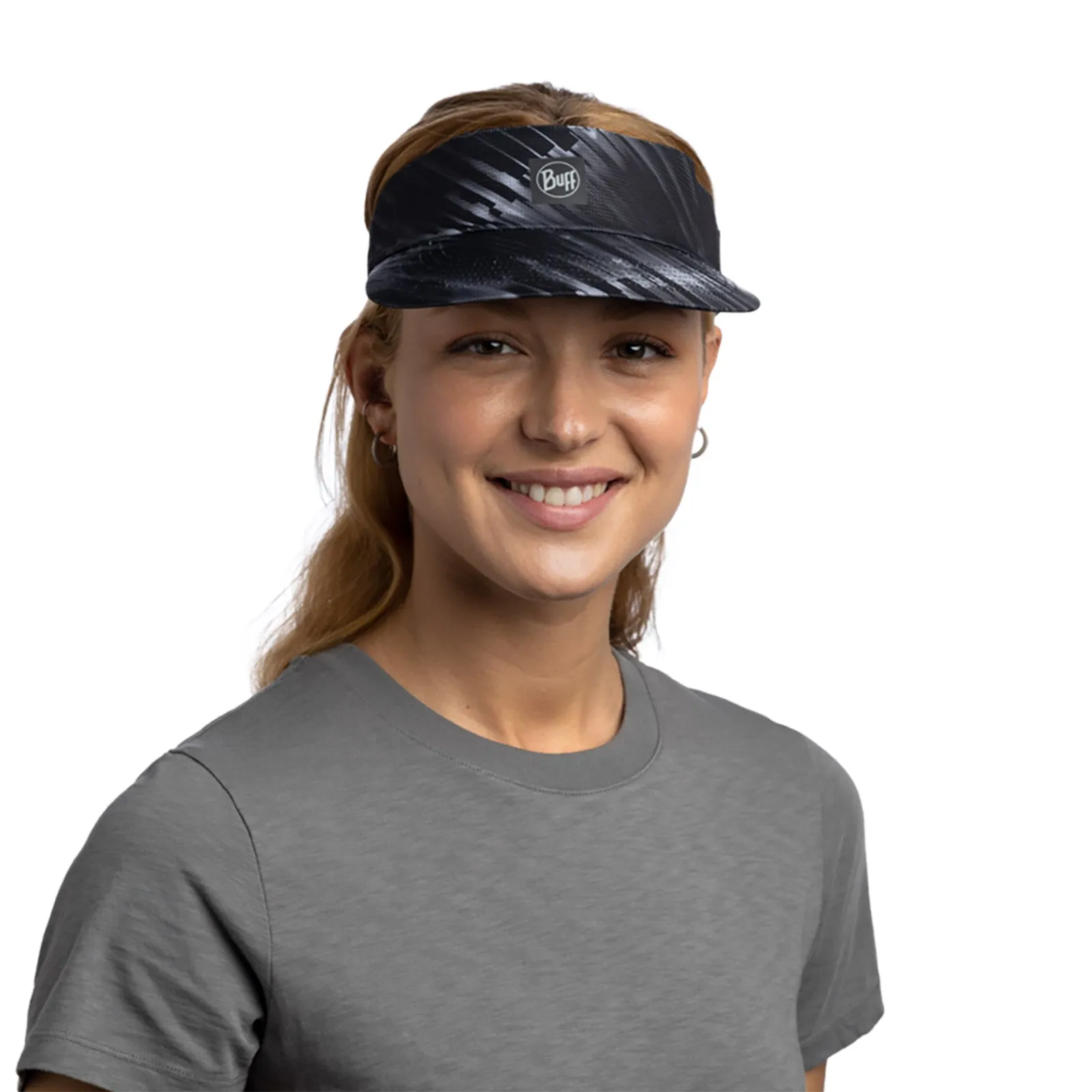 Buff Unisex Mens Womens Go Visor Adjustable Running Cap -  Jaru Black