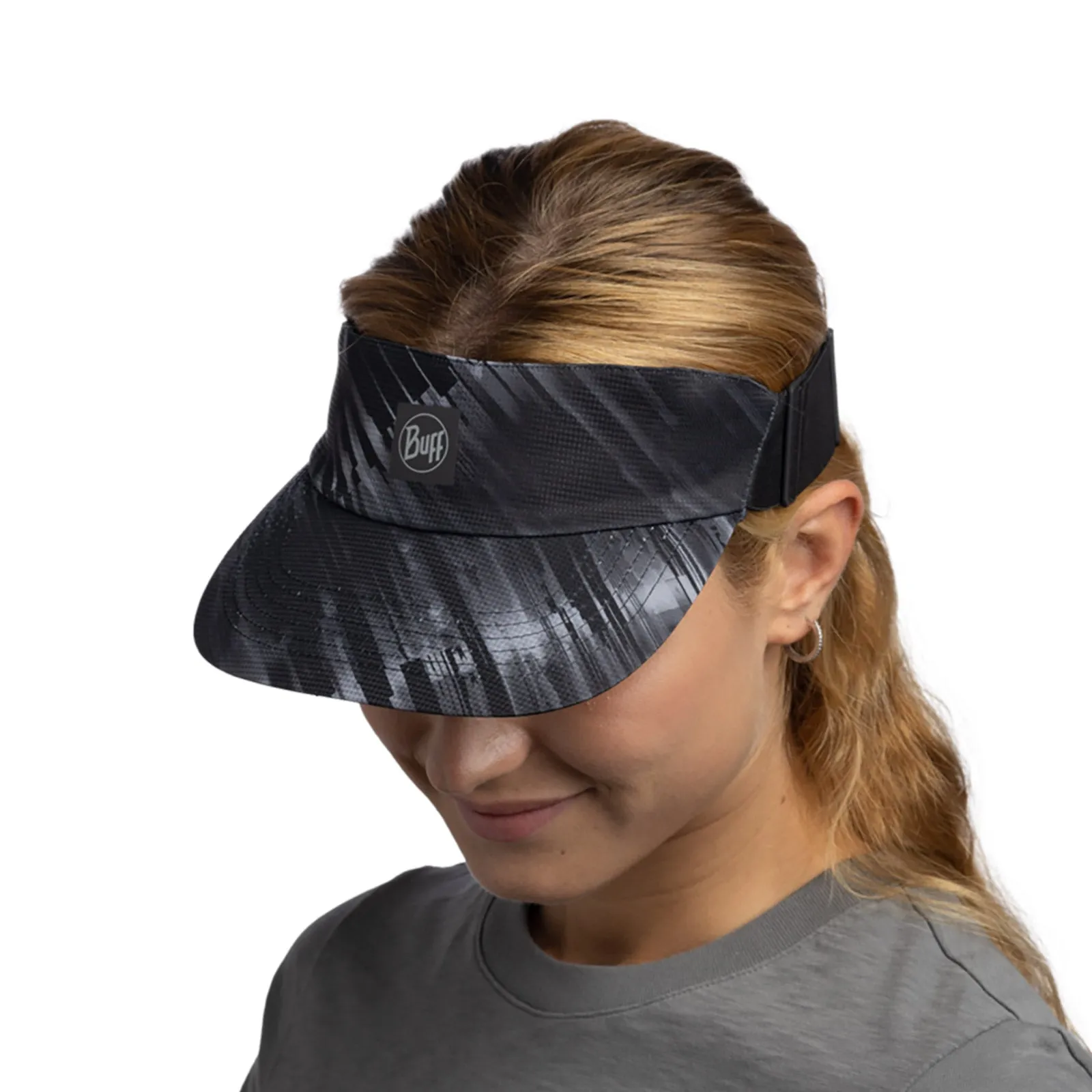 Buff Unisex Mens Womens Go Visor Adjustable Running Cap -  Jaru Black
