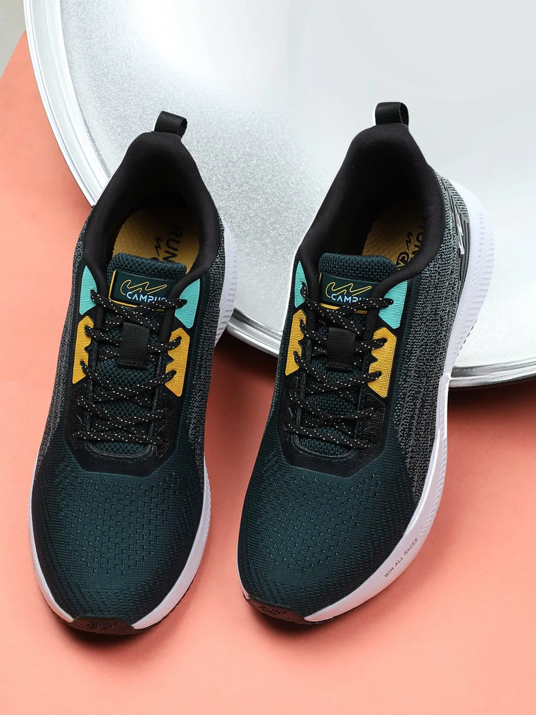 CAMP JASPER Green Men's Running Shoes