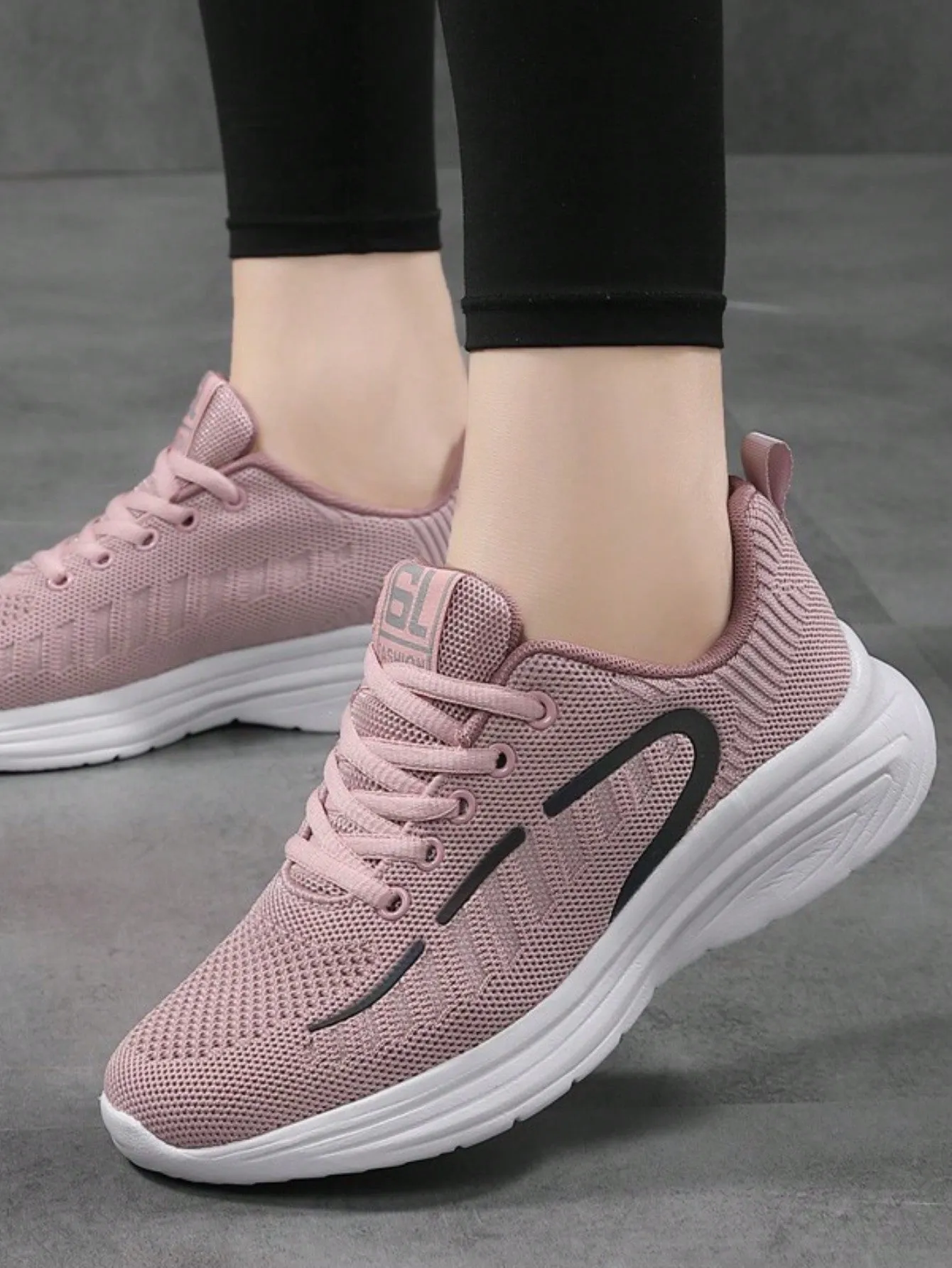 Casual Sports Shoes,Women's lightweight and simple solid color low-top sports shoes