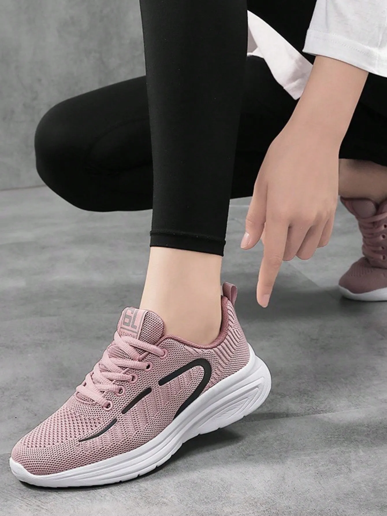 Casual Sports Shoes,Women's lightweight and simple solid color low-top sports shoes