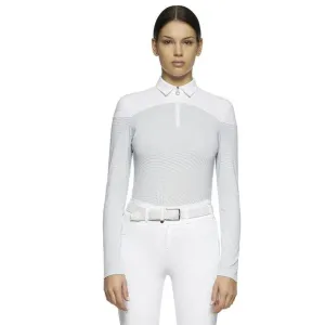 Cavalleria Toscana Horizontal Pin Stripe L/S Training Polo
