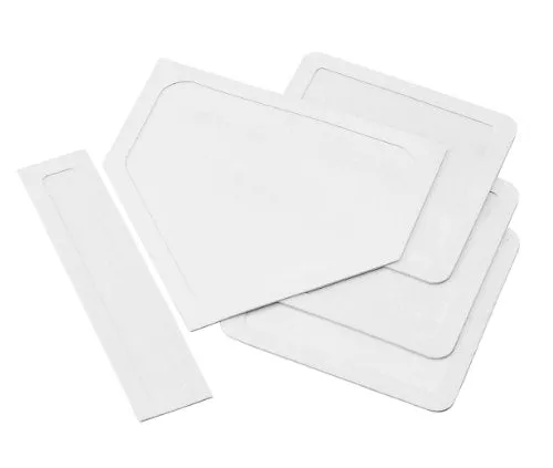 Champion Sports Throwdown Base Set: 5 Youth League Kids Baseball & Softball Rubber Throw Down Bases - Boys & Girls Training & Practice Equipment, White