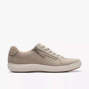 Clarks Women's Nalle Lace Sneakers- Stone Nubuck