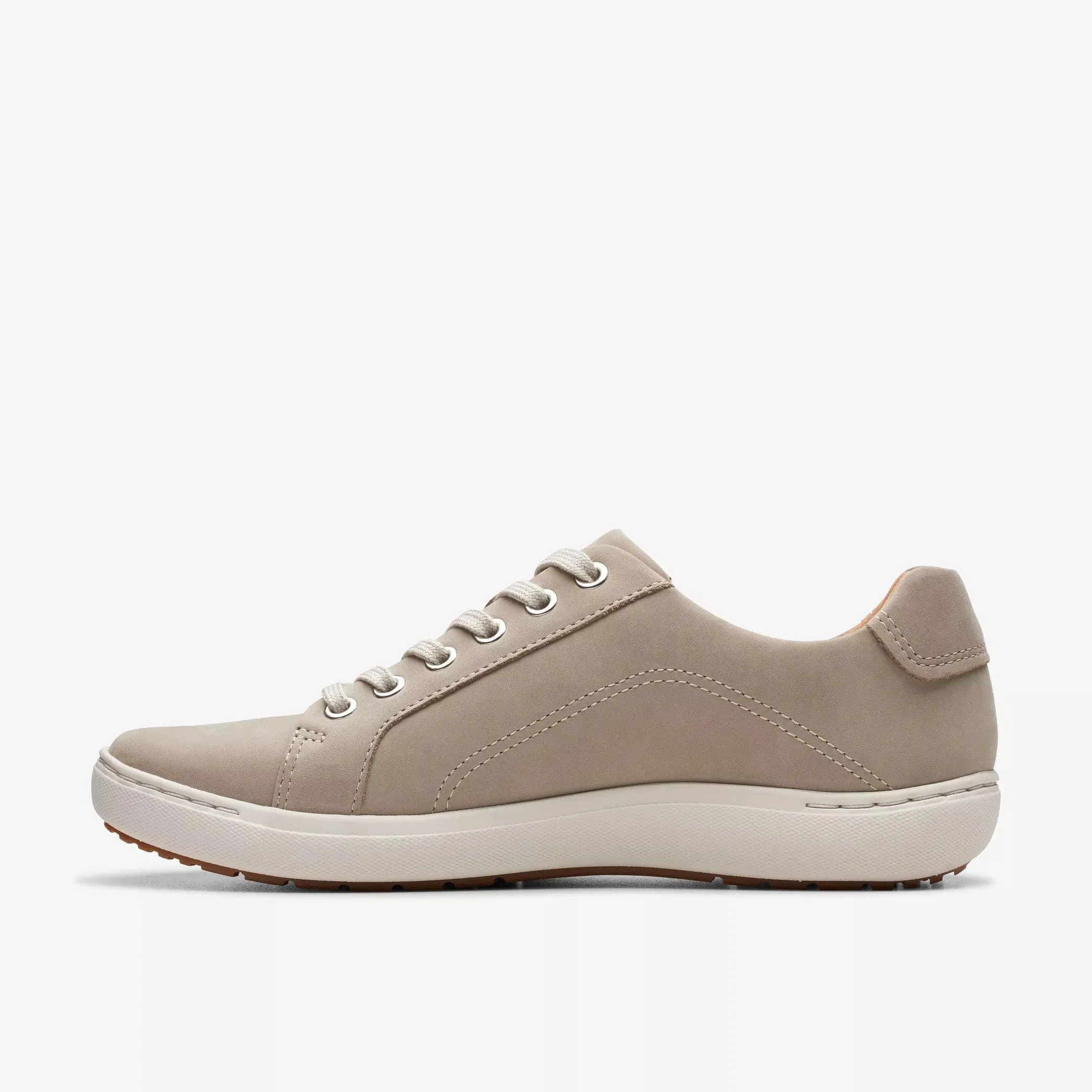Clarks Women's Nalle Lace Sneakers- Stone Nubuck
