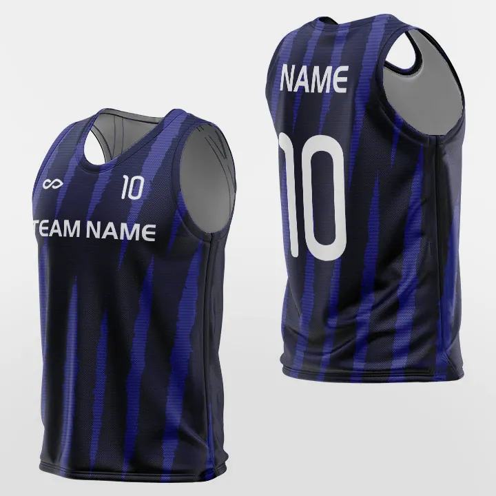 Classic Stripe - Custom Training Bibs Navy Blue Design Online