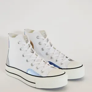 Converse CTAS Lift Hi Chrome Overlays Women's Platform Sneakers A09797C NWT