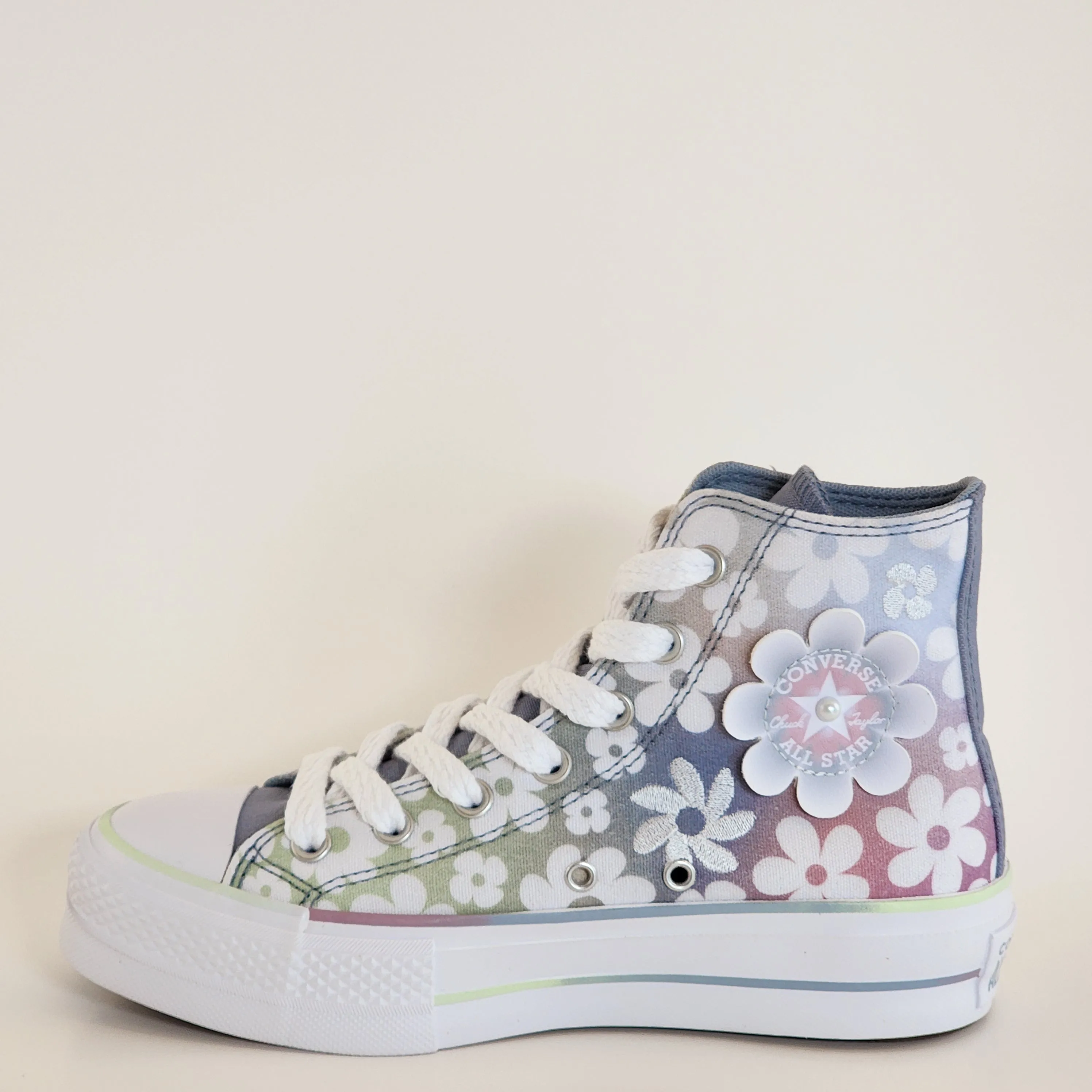 Converse CTAS Lift Hi Gradient Flowers Women's Platform Sneakers A14267C NWT