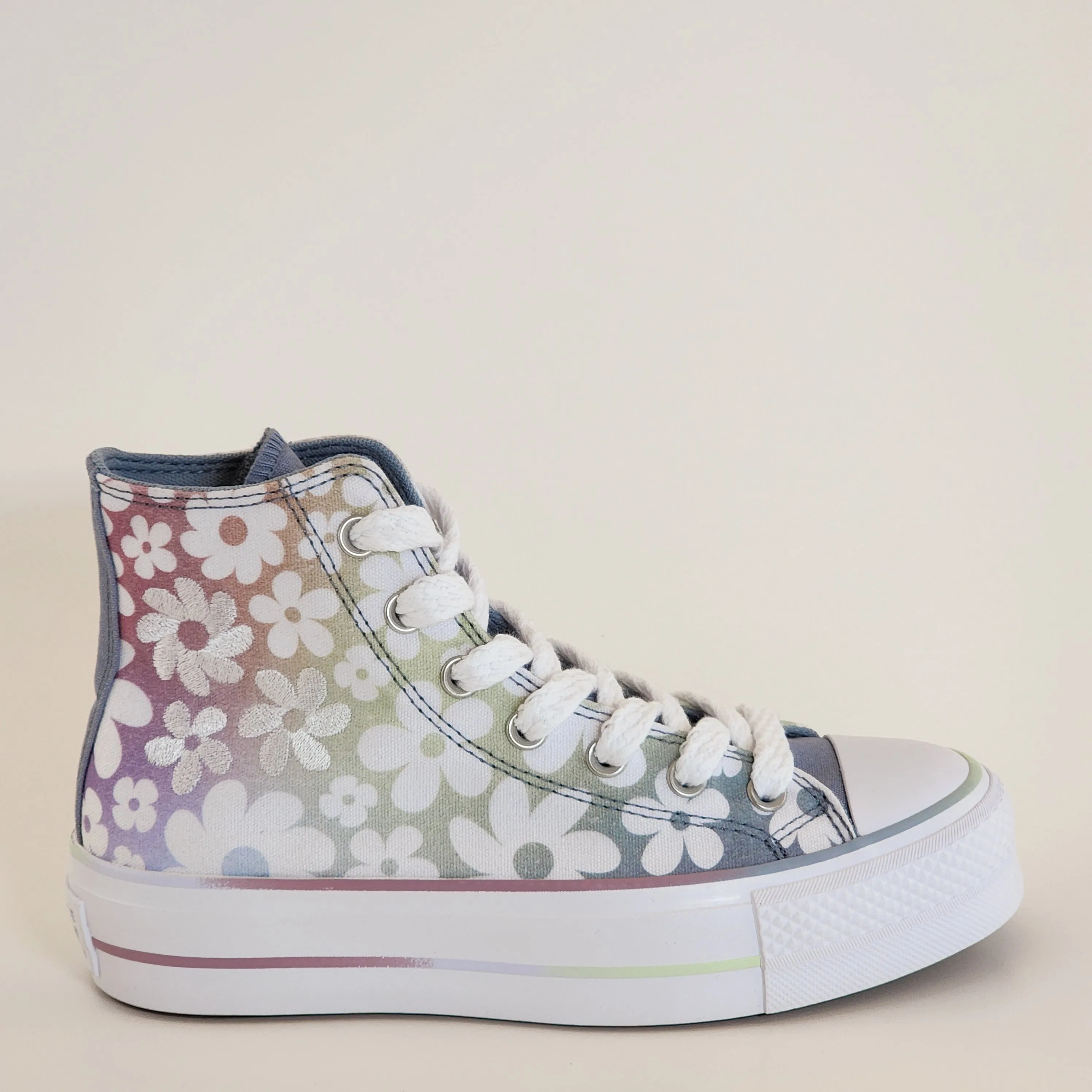 Converse CTAS Lift Hi Gradient Flowers Women's Platform Sneakers A14267C NWT