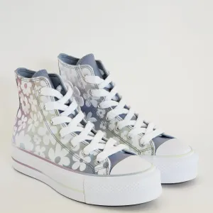 Converse CTAS Lift Hi Gradient Flowers Women's Platform Sneakers A14267C NWT