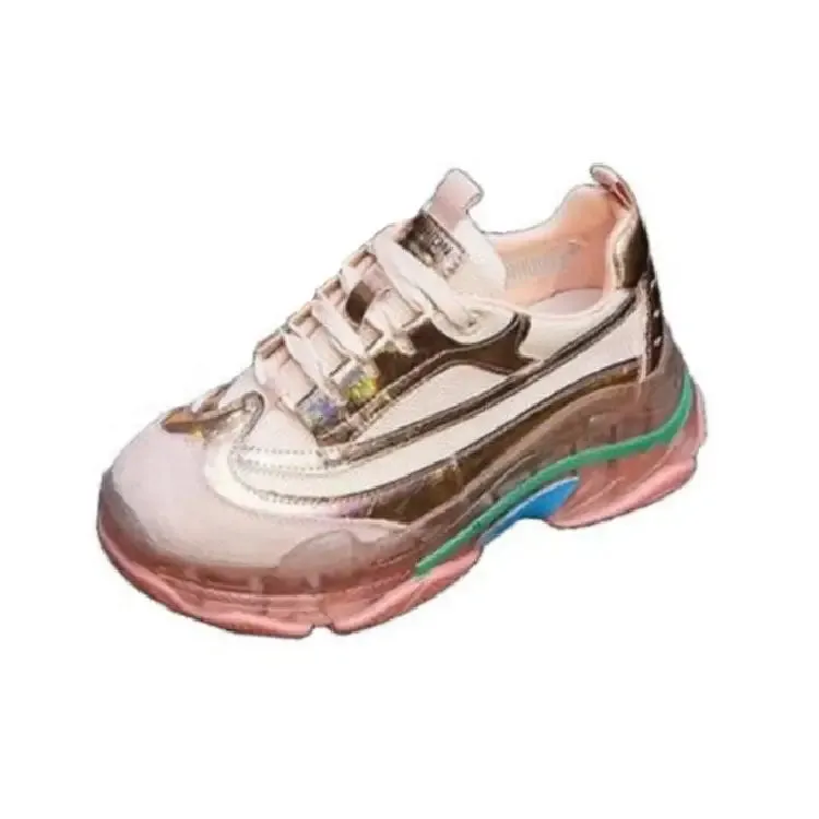 Crystal Laser PU Vegan Sports Shoes