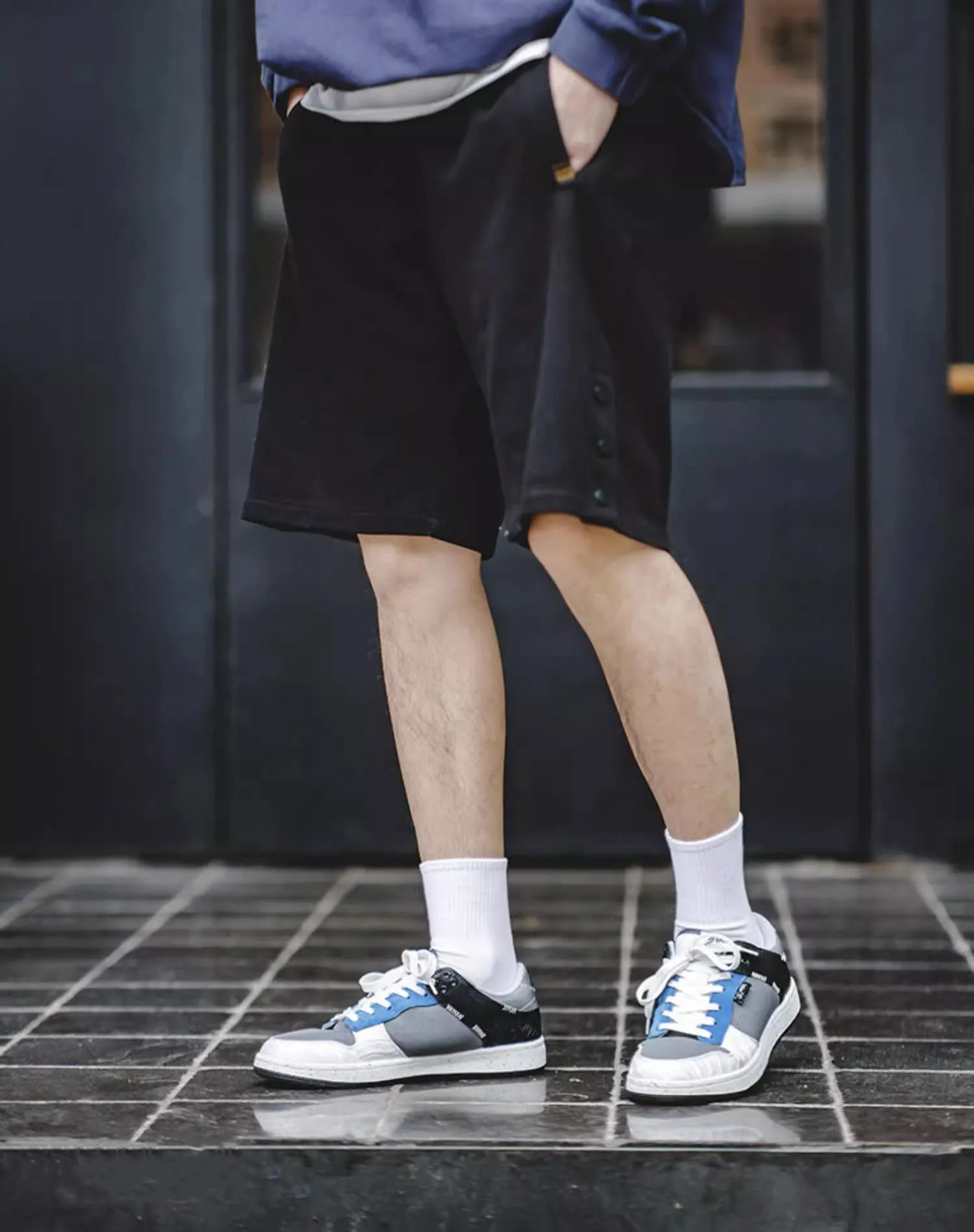 Dragon Design Silk Embroidery White Sports Men's Casual Shoes
