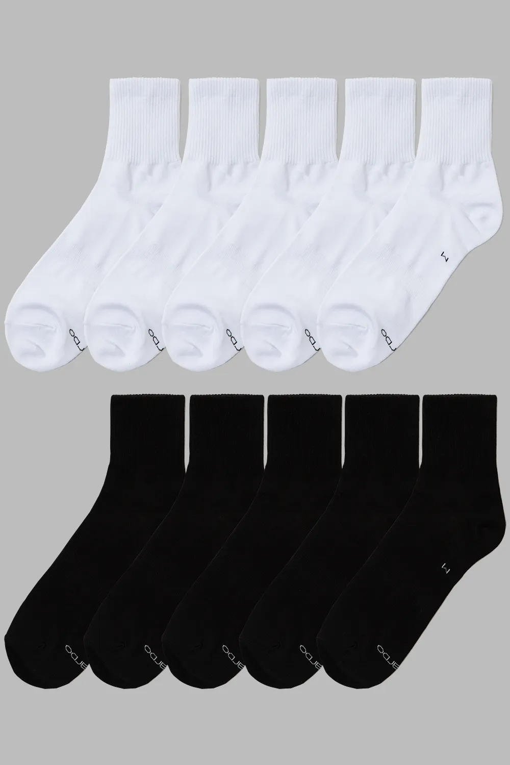 EDUARDO 10 Pairs Men and Women Ankle Socks Casual Cotton Classic Crew Socks Multipack