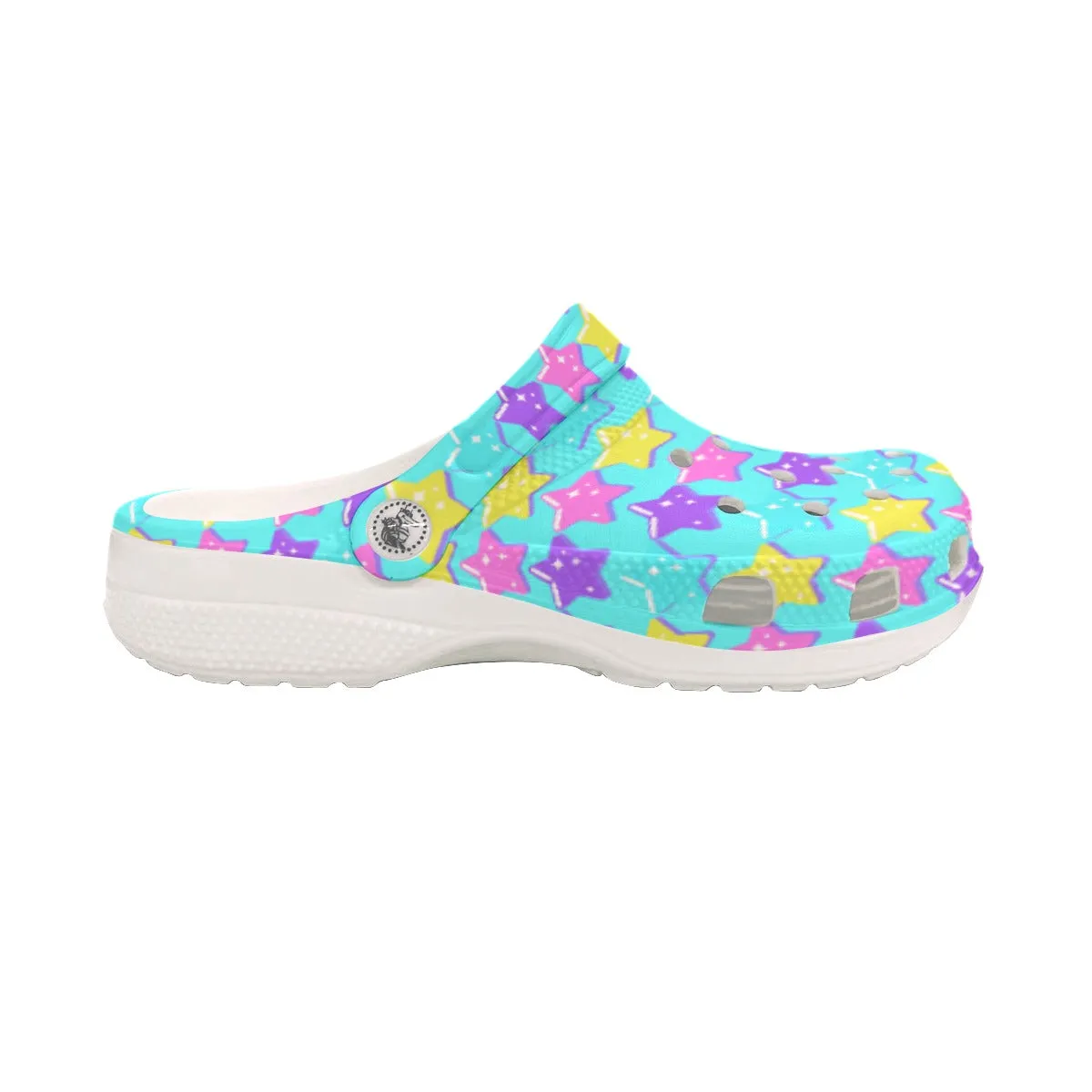 Electric Star Wave Blue Classic Clogs Men's Shoes