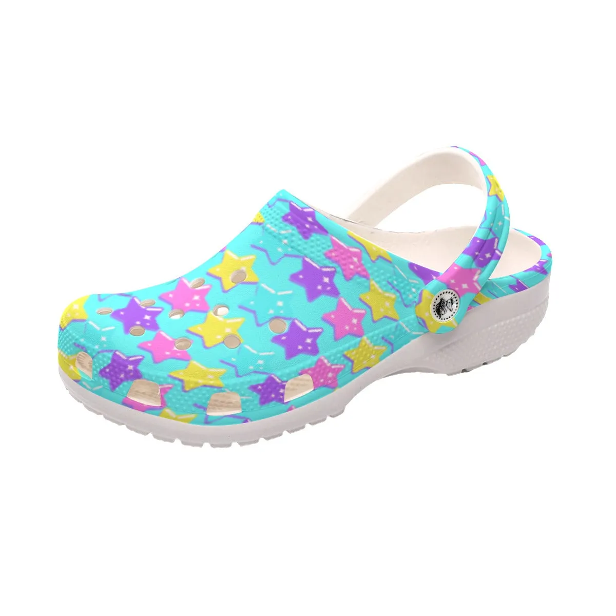 Electric Star Wave Blue Classic Clogs Men's Shoes