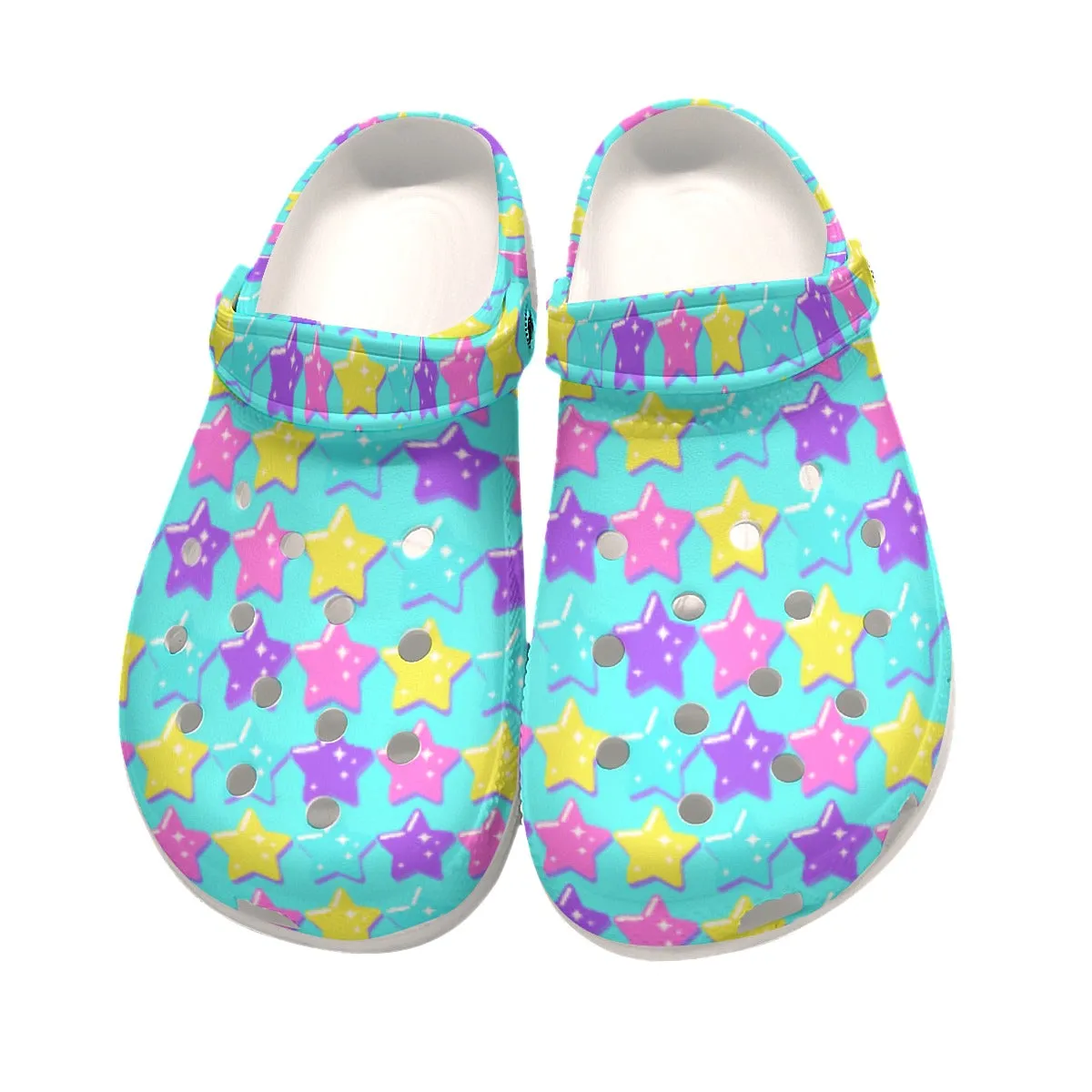 Electric Star Wave Blue Classic Clogs Men's Shoes