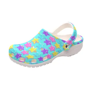 Electric Star Wave Blue Classic Clogs Men's Shoes