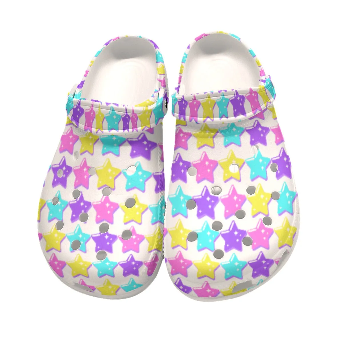 Electric Star Wave White Classic Clogs Men's Shoes