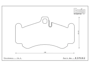 ENDLESS EIP082MX72 Front brake pads PORSCHE 911(996) GT2/GT3