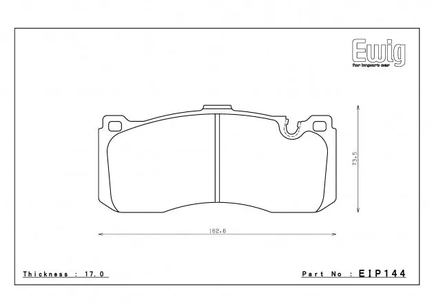ENDLESS EIP144MX72 Front brake pads BMW E82/E87/E90/E91 Perf.Caliper
