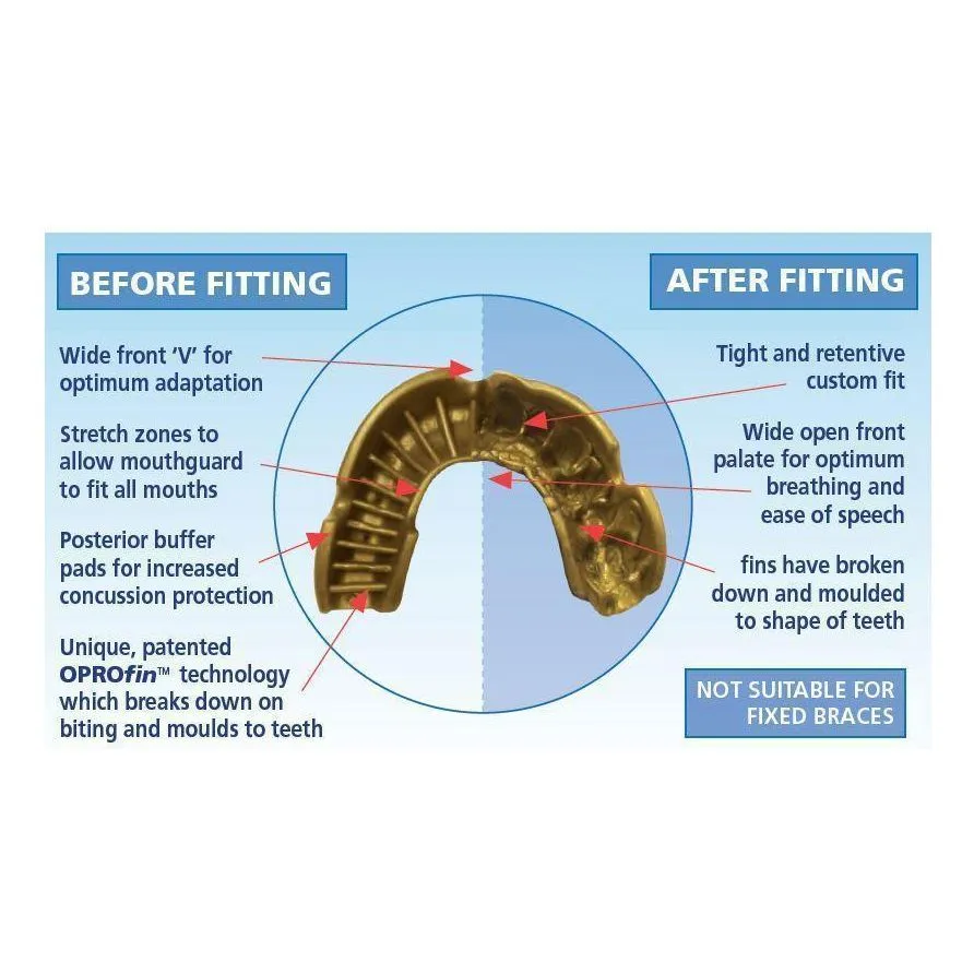 F3424      ~ OPRO SILVER MOUTHGUARD JUNIOR