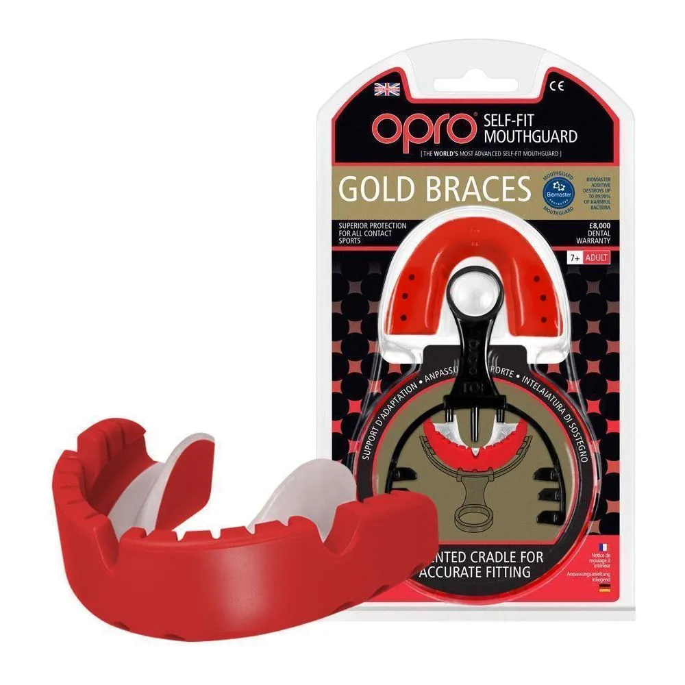 F34421     ~ OPRO MOUTHGUARD GOLD - BRACES ORTHO