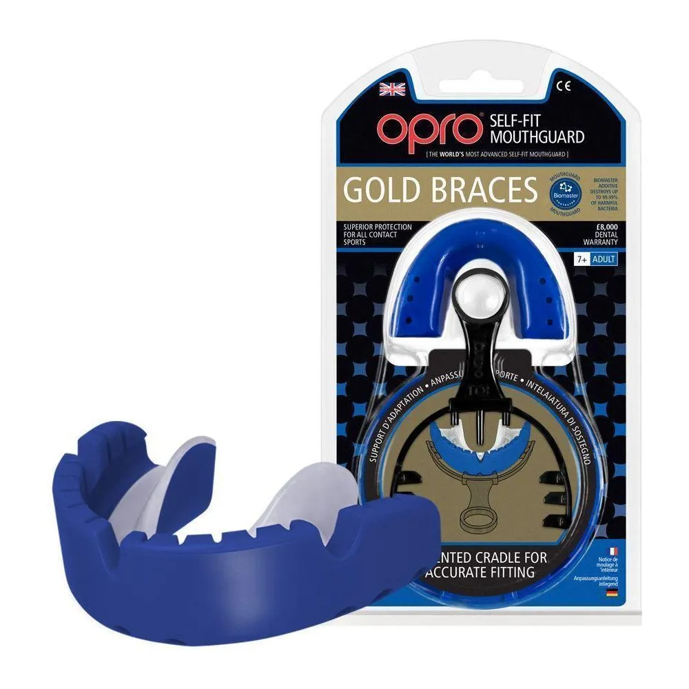F34421     ~ OPRO MOUTHGUARD GOLD - BRACES ORTHO