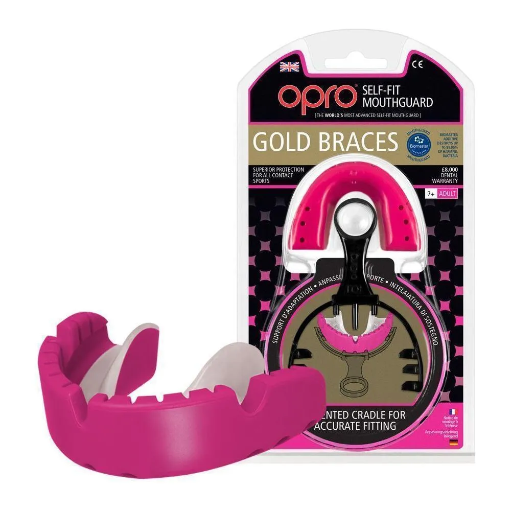 F34421     ~ OPRO MOUTHGUARD GOLD - BRACES ORTHO