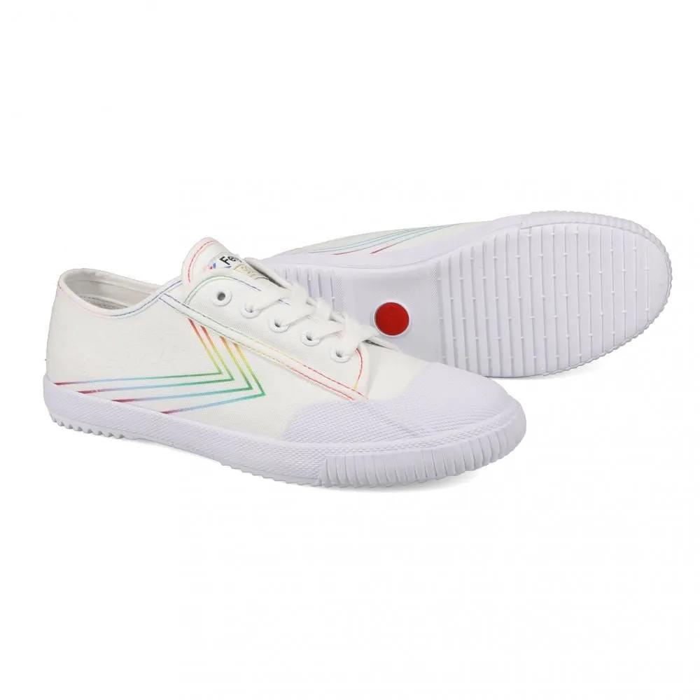 Feiyue Footwear Fe Lo 1920 Canvas Martial Arts/Gym/Lifing Shoes - White / Rainbow