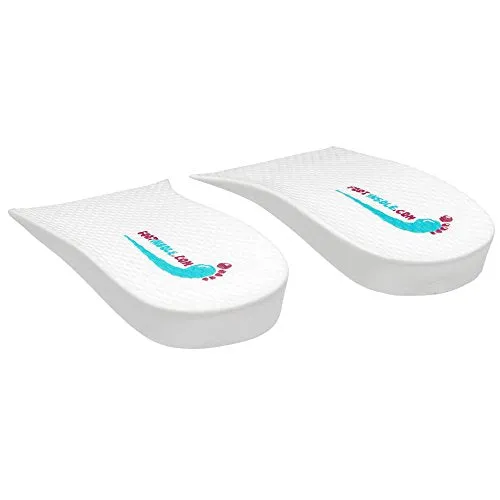 footinsole Height Increase Shoes Insoles Lift Kit 0.8 inches Heels Inserts (White, 2 Pairs)