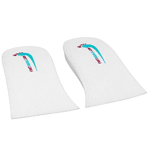 footinsole Height Increase Shoes Insoles Lift Kit 0.8 inches Heels Inserts (White, 3 Pairs)